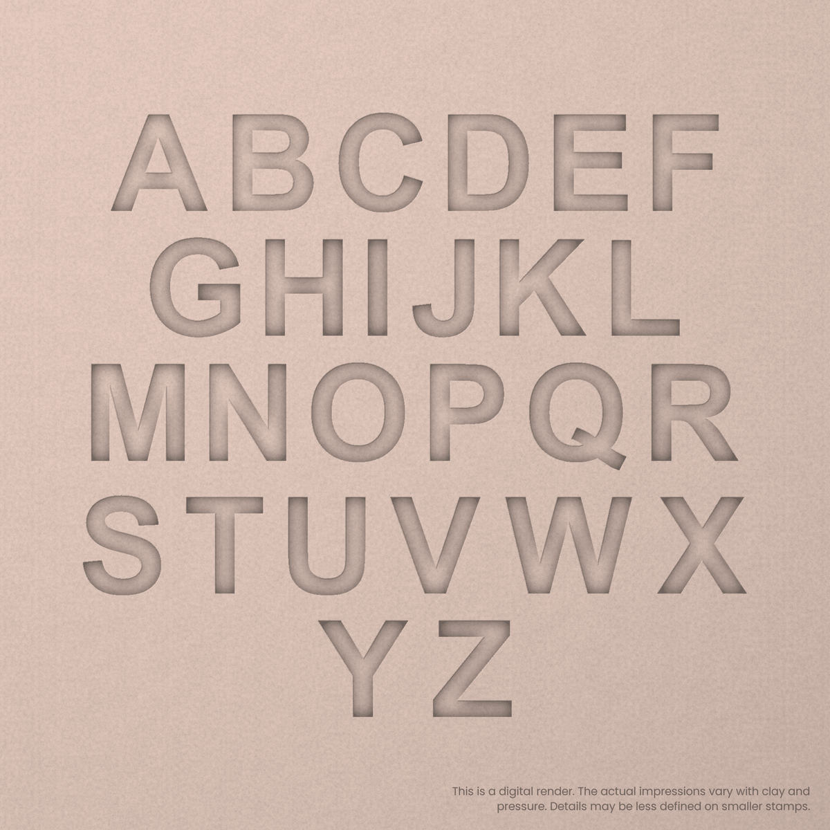 Arial Bold | Font Rail Stamp Sets | Letters, Numbers, and Symbols - Ceramind® Tools