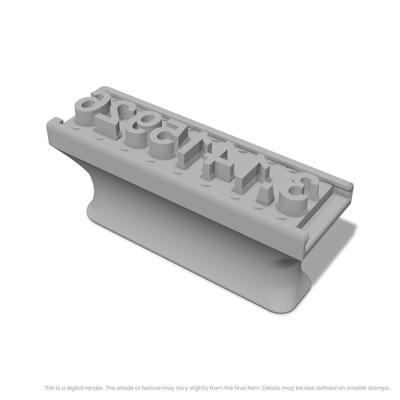 Arial Bold | Font Rail Stamp Sets | Letters, Numbers, and Symbols - Ceramind® Tools