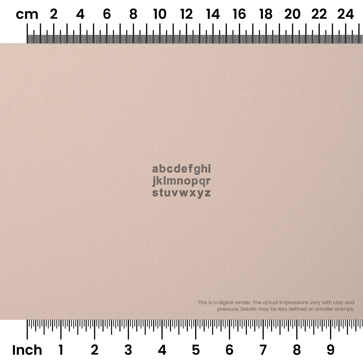Arial Bold | Lowercase | Alphabet Stamp Sets - Ceramind® Tools