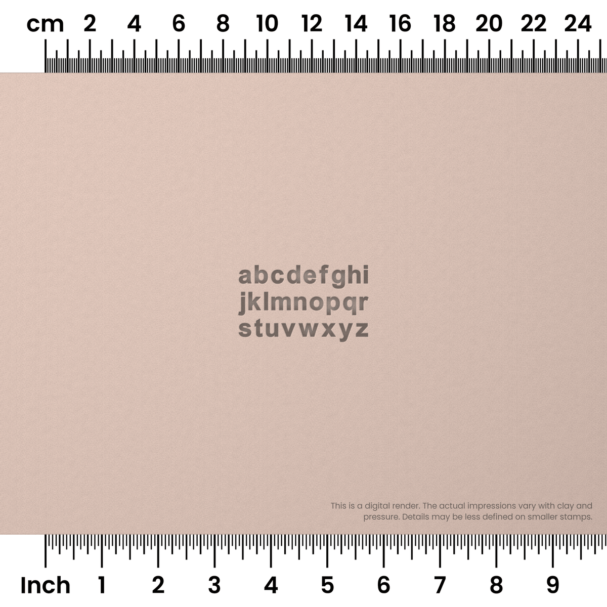 Arial Bold | Lowercase | Alphabet Stamp Sets - Ceramind® Tools