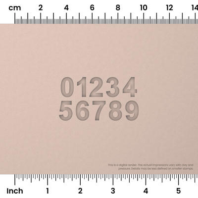 Arial Bold | Number Stamp Sets - Ceramind® Tools
