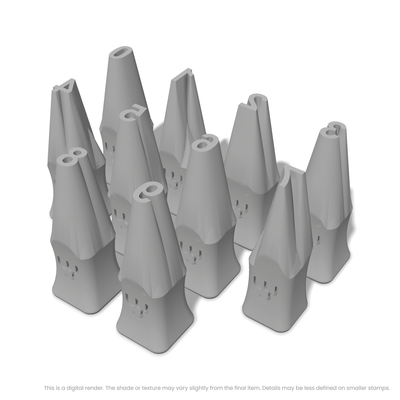 Arial Bold | Number Stamp Sets - Ceramind® Tools