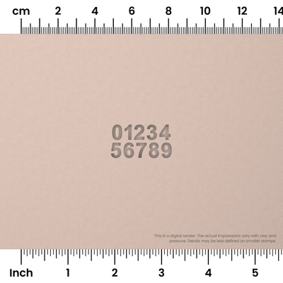 Arial Bold | Number Stamp Sets - Ceramind® Tools