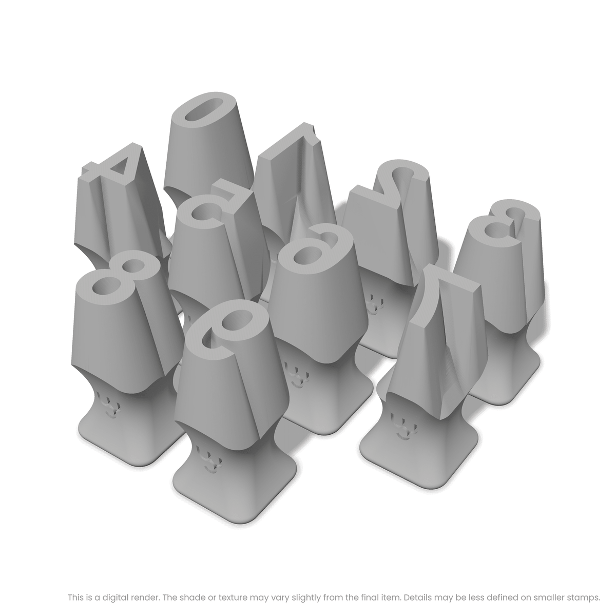Arial Bold | Number Stamp Sets - Ceramind® Tools