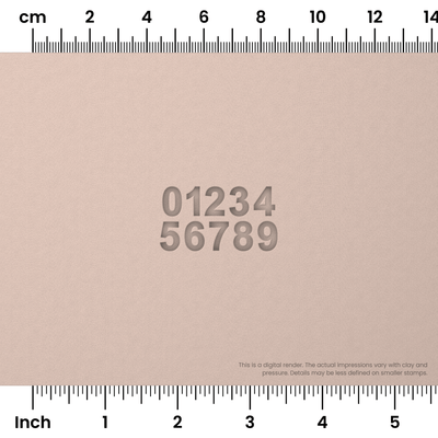 Arial Bold | Number Stamp Sets - Ceramind® Tools