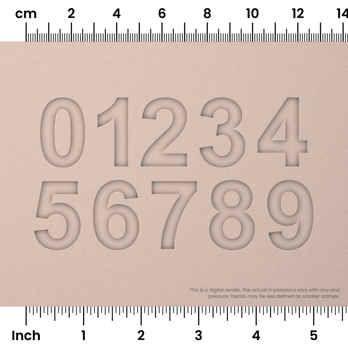 Arial Bold | Number Stamp Sets - Ceramind® Tools
