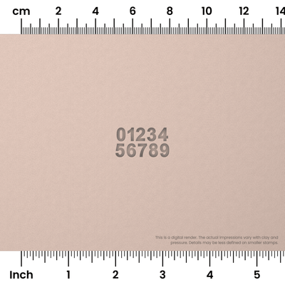 Arial Bold | Number Stamp Sets - Ceramind® Tools