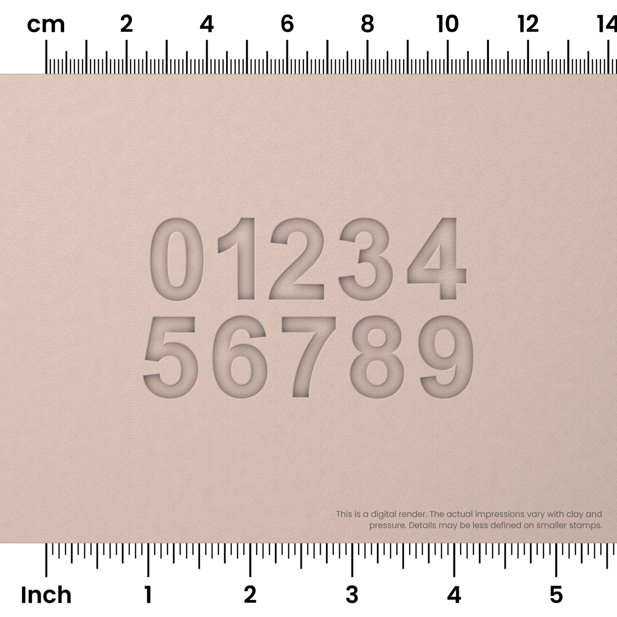 Arial Bold | Number Stamp Sets - Ceramind® Tools