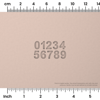 Arial Bold | Number Stamp Sets - Ceramind® Tools