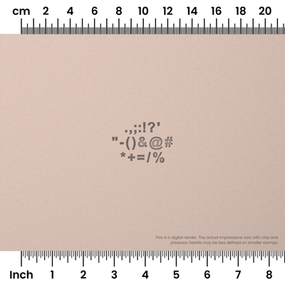 Arial Bold | Symbol Stamp Sets - Ceramind® Tools