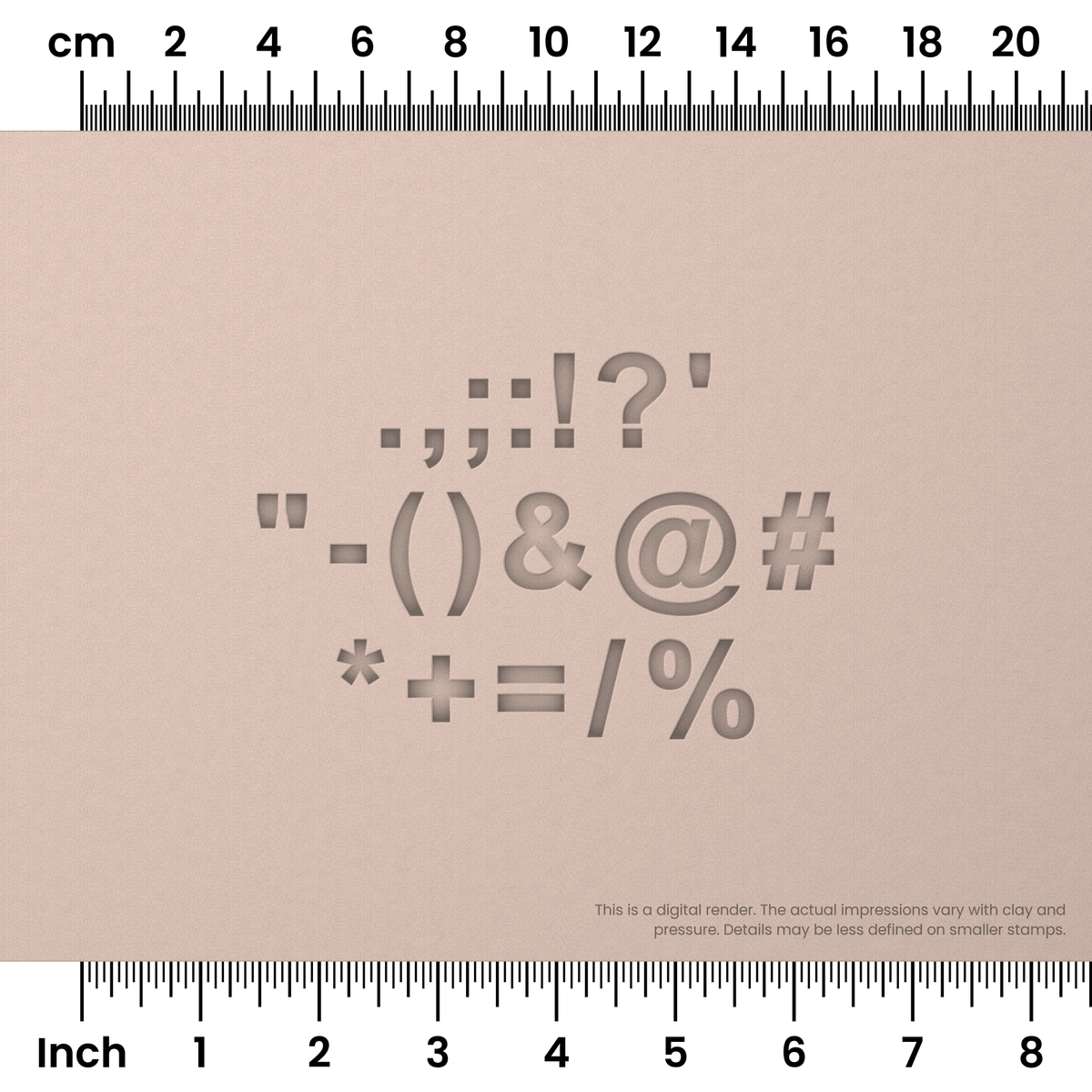 Arial Bold | Symbol Stamp Sets - Ceramind® Tools