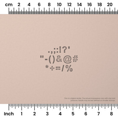 Arial Bold | Symbol Stamp Sets - Ceramind® Tools