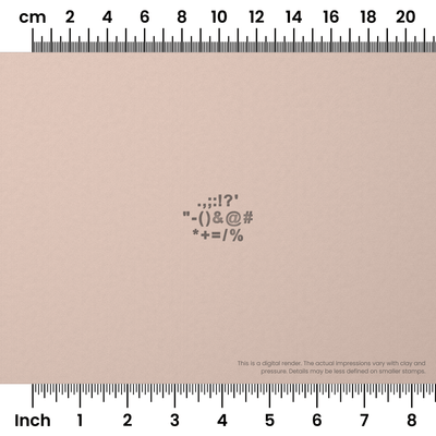 Arial Bold | Symbol Stamp Sets - Ceramind® Tools