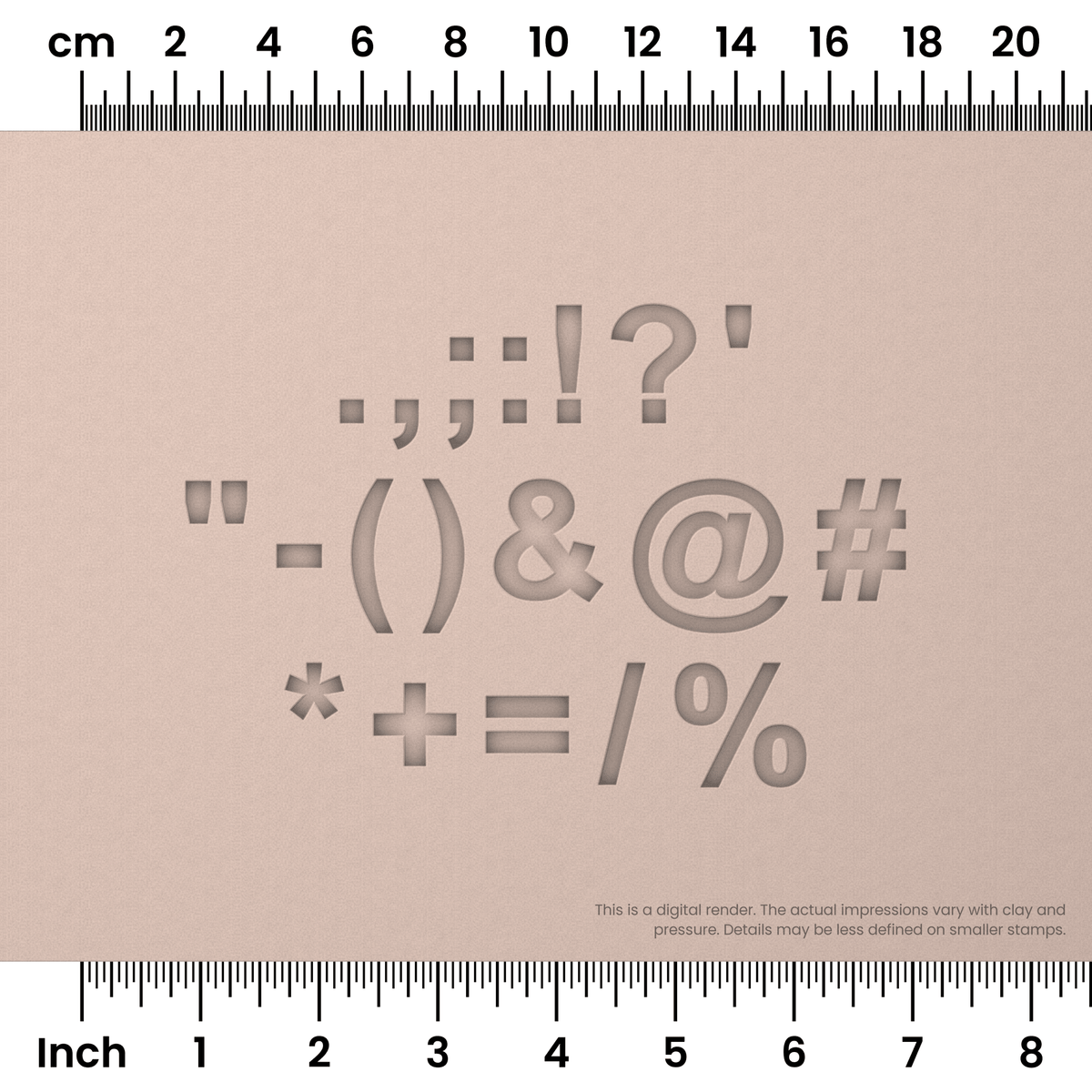 Arial Bold | Symbol Stamp Sets - Ceramind® Tools