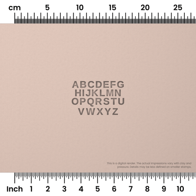 Arimo | All Caps | Alphabet Stamp Sets - Ceramind® Tools