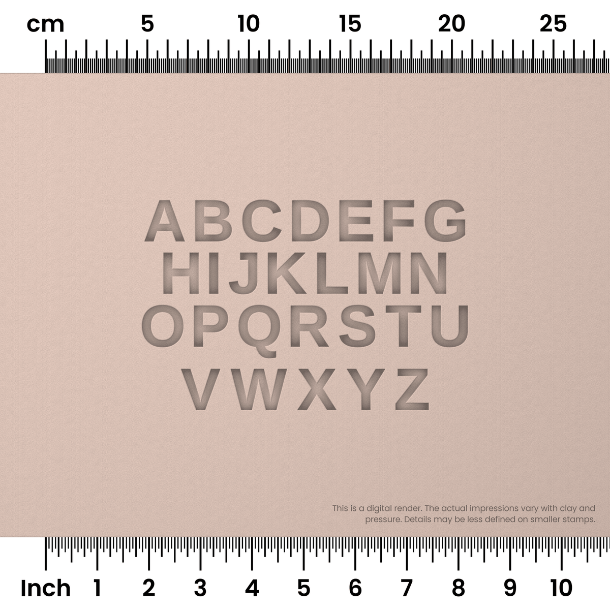 Arimo | All Caps | Alphabet Stamp Sets - Ceramind® Tools