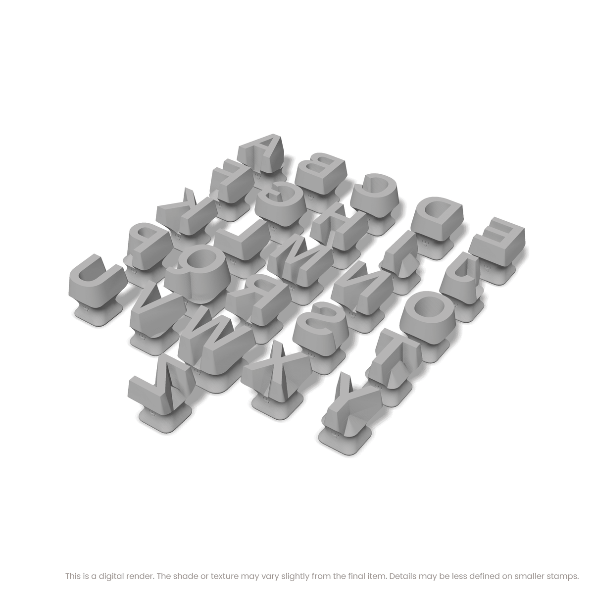 Arimo | All Caps | Alphabet Stamp Sets - Ceramind® Tools