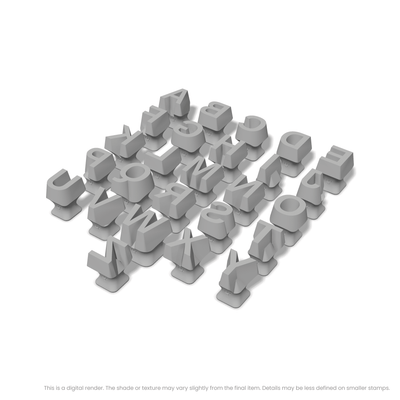 Arimo | All Caps | Alphabet Stamp Sets - Ceramind® Tools