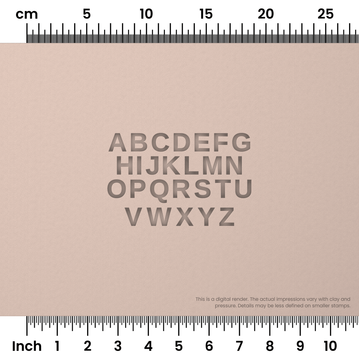 Arimo | All Caps | Alphabet Stamp Sets - Ceramind® Tools