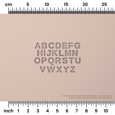 Arimo | All Caps | Alphabet Stamp Sets - Ceramind® Tools