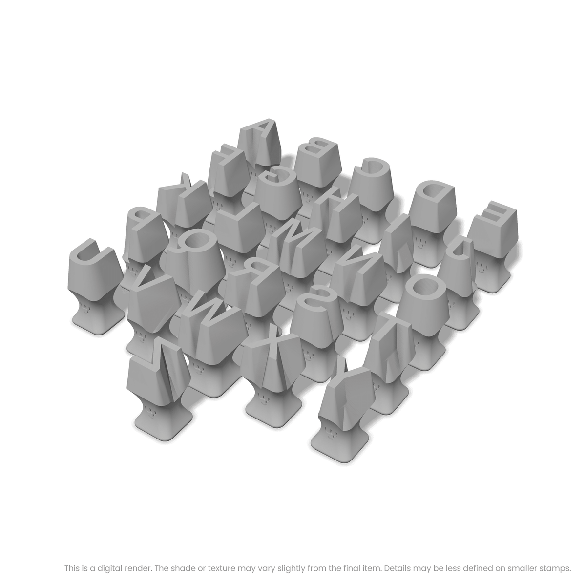 Arimo | All Caps | Alphabet Stamp Sets - Ceramind® Tools