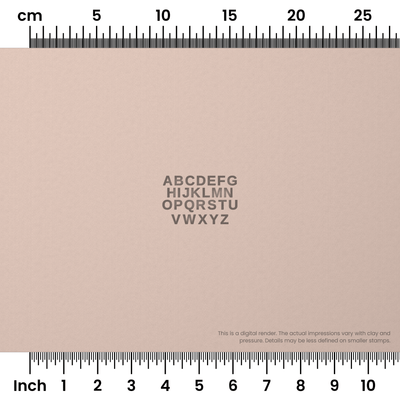 Arimo | All Caps | Alphabet Stamp Sets - Ceramind® Tools