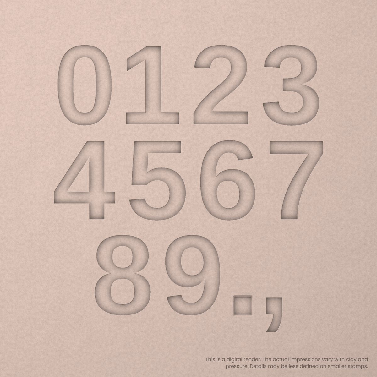 Arimo | Font Rail Stamp Sets | Letters, Numbers, and Symbols - Ceramind® Tools
