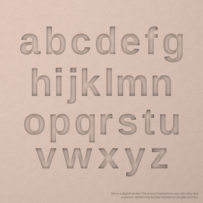Arimo | Font Rail Stamp Sets | Letters, Numbers, and Symbols - Ceramind® Tools