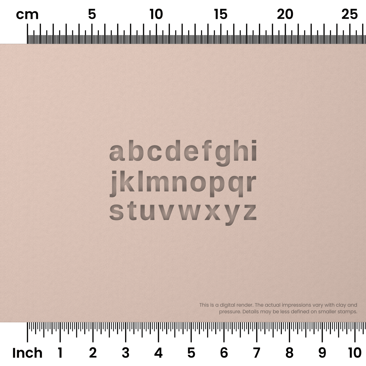 Arimo | Lowercase | Alphabet Stamp Sets - Ceramind® Tools