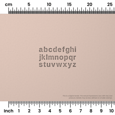 Arimo | Lowercase | Alphabet Stamp Sets - Ceramind® Tools