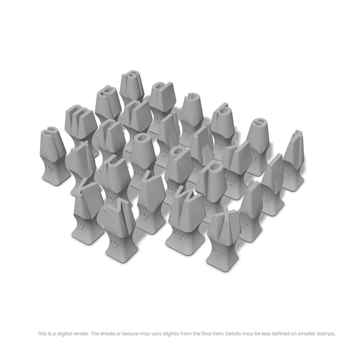Arimo | Lowercase | Alphabet Stamp Sets - Ceramind® Tools