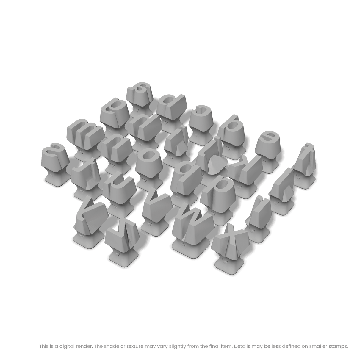 Arimo | Lowercase | Alphabet Stamp Sets - Ceramind® Tools