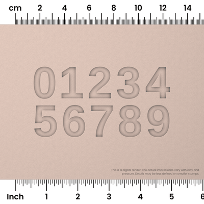 Arimo | Number Stamp Sets - Ceramind® Tools