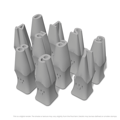 Arimo | Number Stamp Sets - Ceramind® Tools