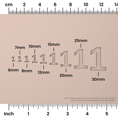 Arimo | Number Stamp Sets - Ceramind® Tools