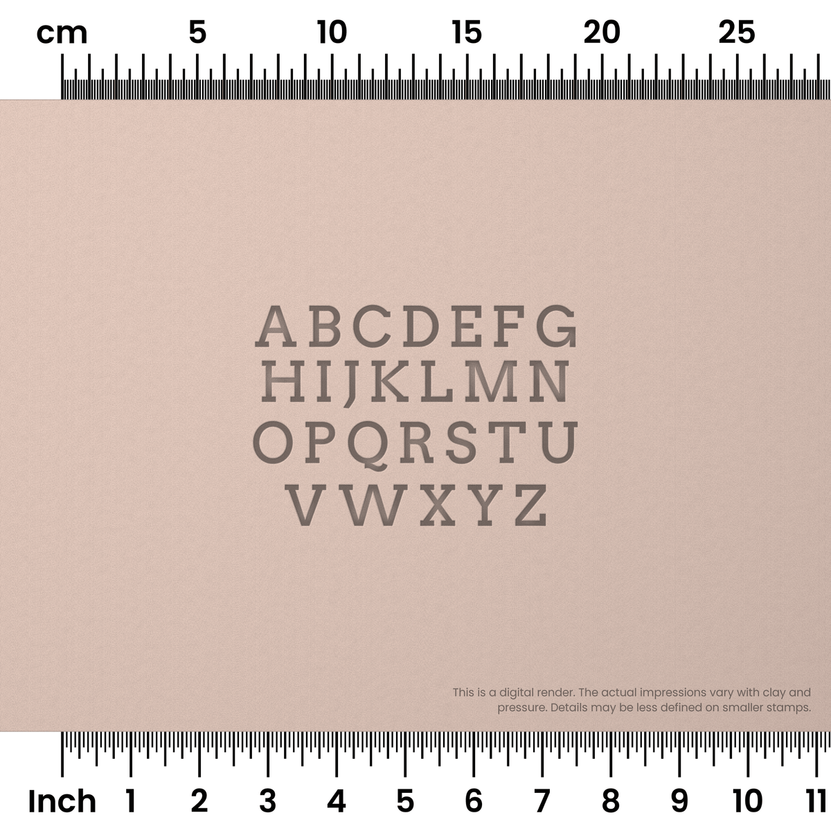 Arvo | All Caps | Alphabet Stamp Sets - Ceramind® Tools