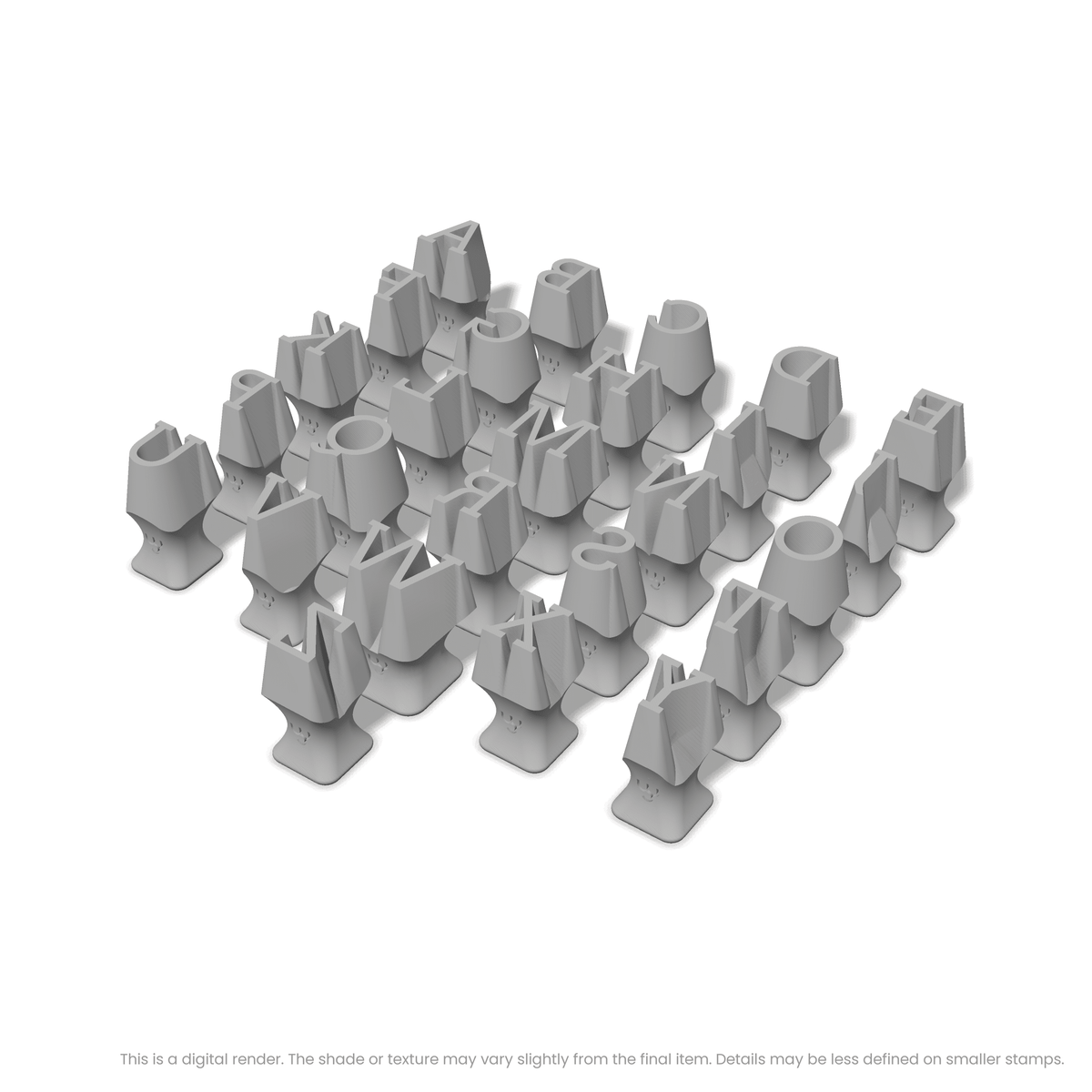 Arvo | All Caps | Alphabet Stamp Sets - Ceramind® Tools