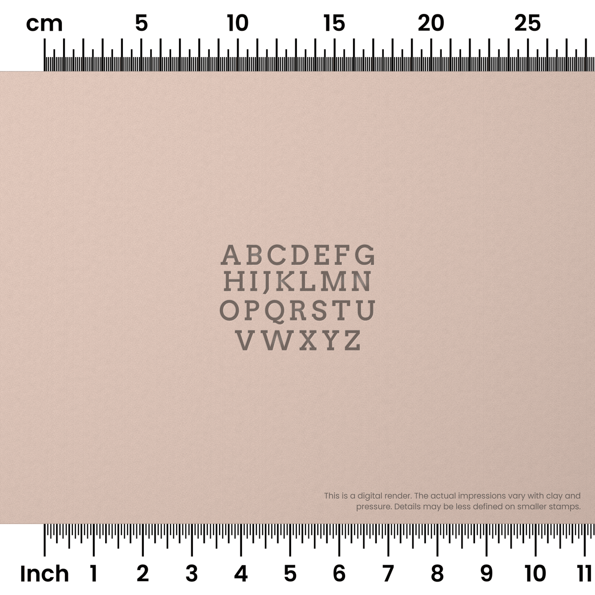 Arvo | All Caps | Alphabet Stamp Sets - Ceramind® Tools