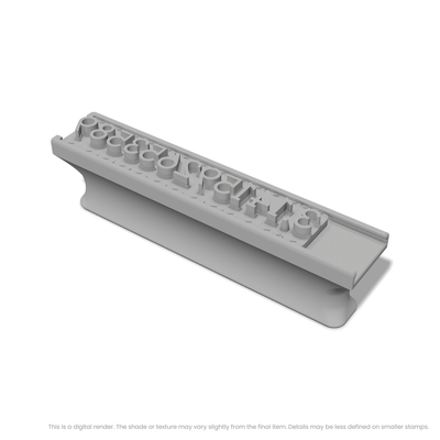 Arvo | Font Rail Stamp Sets | Letters, Numbers, and Symbols - Ceramind® Tools