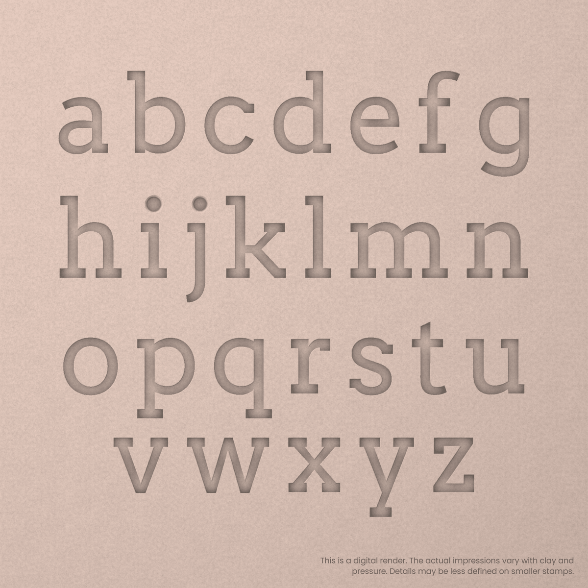 Arvo | Font Rail Stamp Sets | Letters, Numbers, and Symbols - Ceramind® Tools