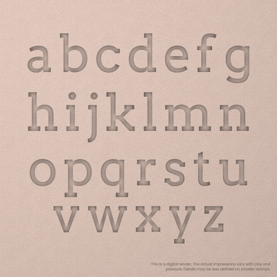 Arvo | Font Rail Stamp Sets | Letters, Numbers, and Symbols - Ceramind® Tools