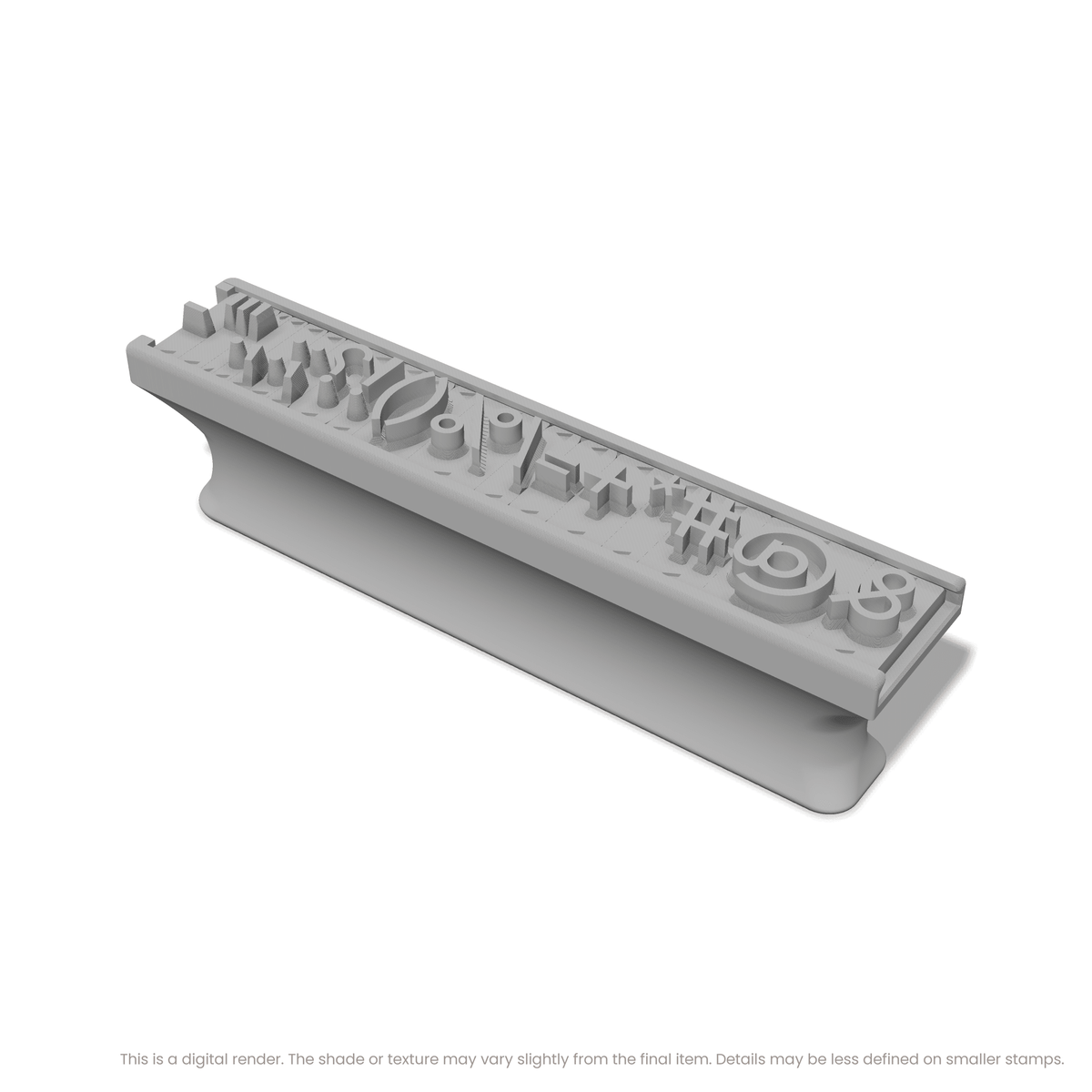 Arvo | Font Rail Stamp Sets | Letters, Numbers, and Symbols - Ceramind® Tools