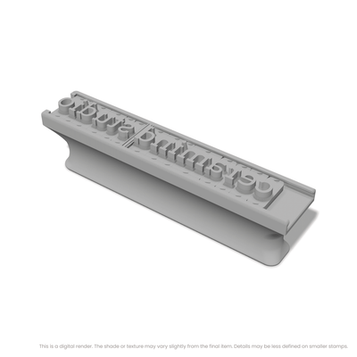 Arvo | Font Rail Stamp Sets | Letters, Numbers, and Symbols - Ceramind® Tools