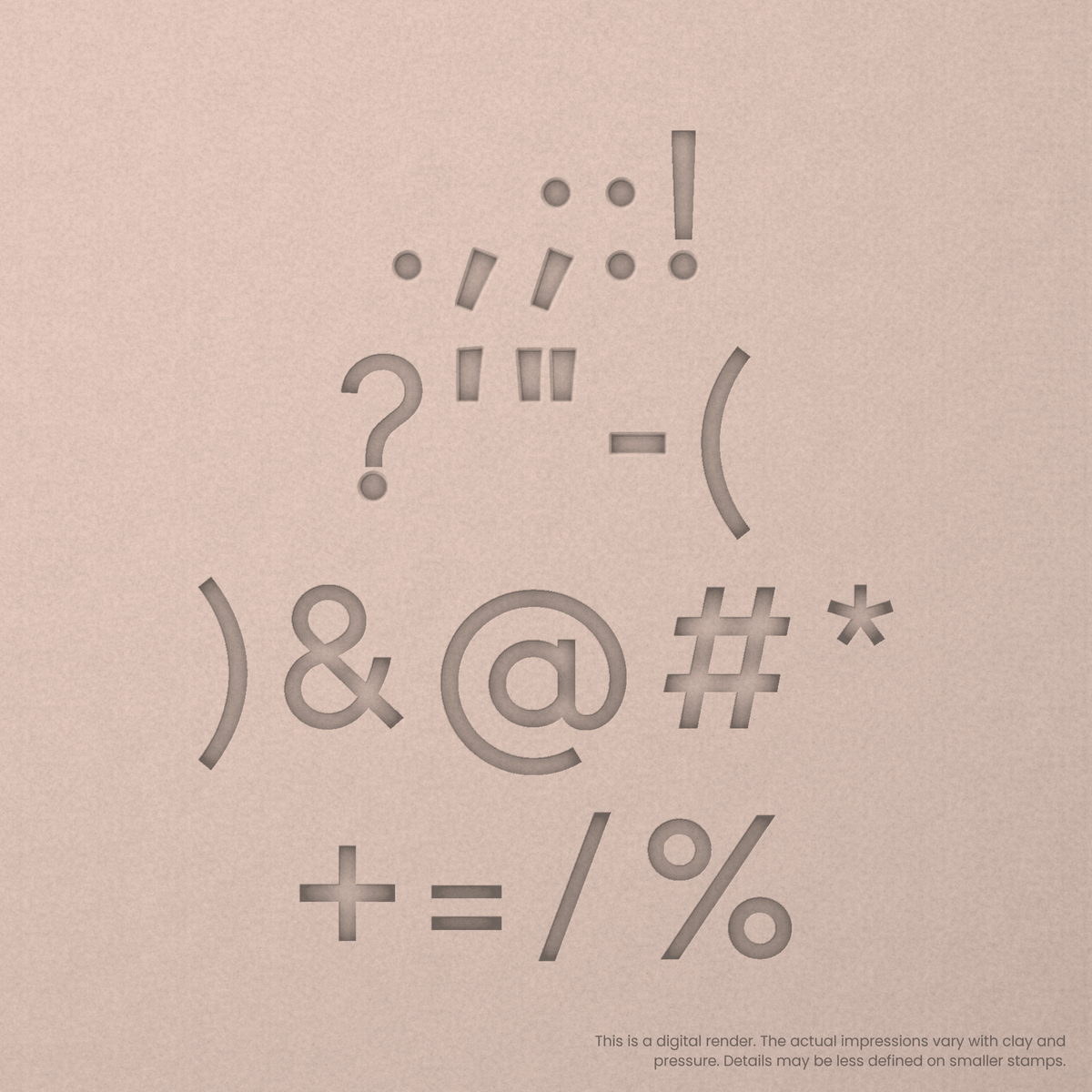 Arvo | Font Rail Stamp Sets | Letters, Numbers, and Symbols - Ceramind® Tools
