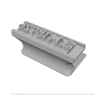 Arvo | Font Rail Stamp Sets | Letters, Numbers, and Symbols - Ceramind® Tools