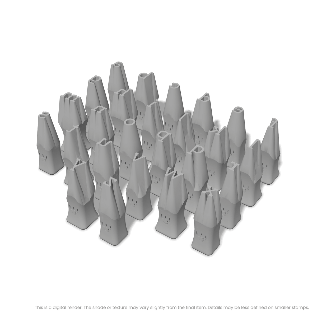 Arvo | Lowercase | Alphabet Stamp Sets - Ceramind® Tools