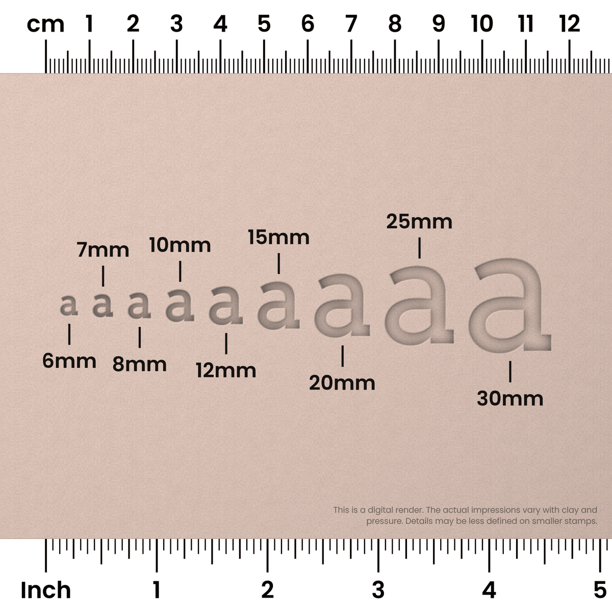 Arvo | Lowercase | Alphabet Stamp Sets - Ceramind® Tools