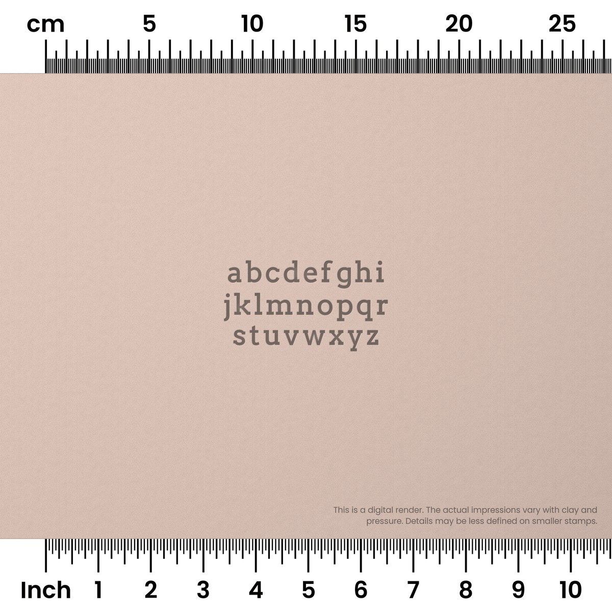 Arvo | Lowercase | Alphabet Stamp Sets - Ceramind® Tools