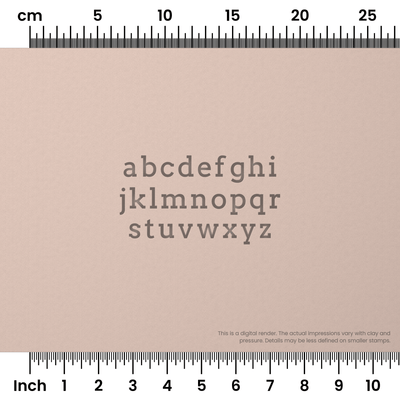 Arvo | Lowercase | Alphabet Stamp Sets - Ceramind® Tools