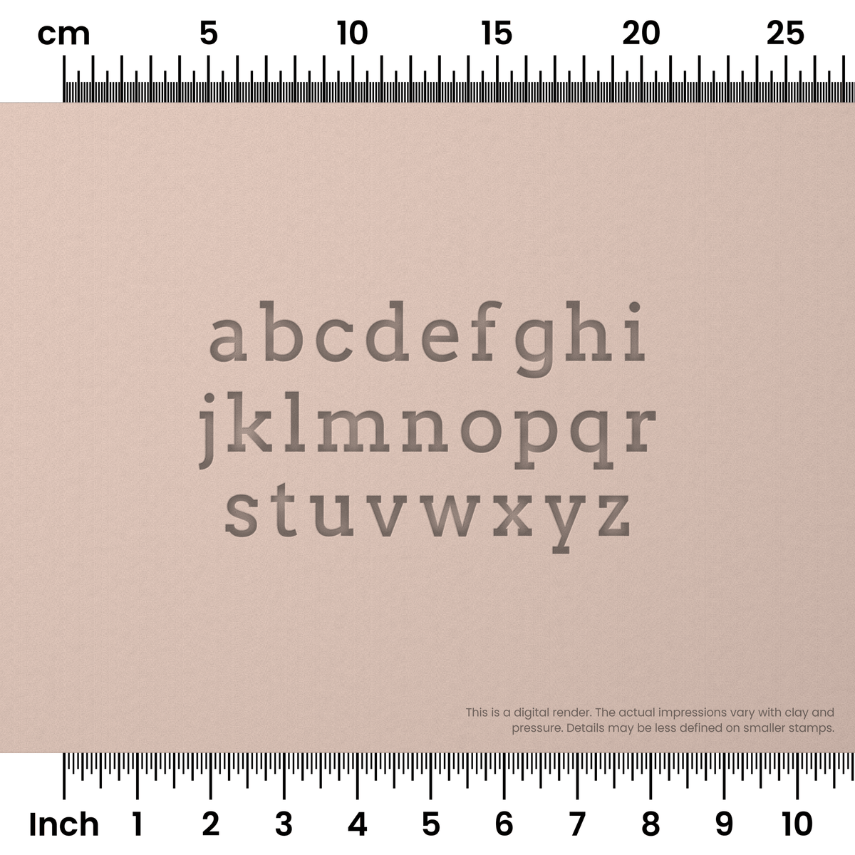 Arvo | Lowercase | Alphabet Stamp Sets - Ceramind® Tools